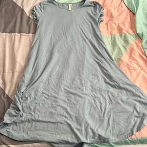 Light blue t-shirt dress